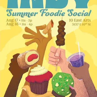See you on Saturday at Indy&apos;s newest foodie social! We will be serving veg and nonveg options!