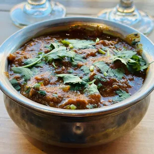 Stop by to enjoy lamb curry simmered in special spices