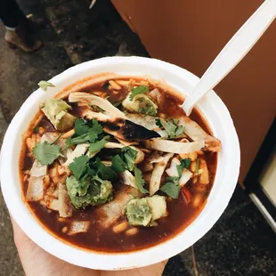 The best vegan tortilla soup!
