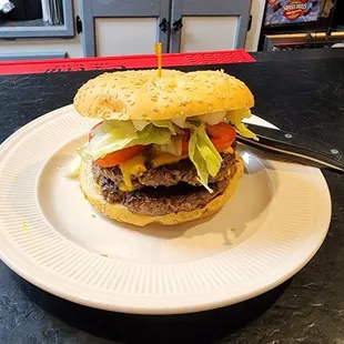 Double cheeseburger