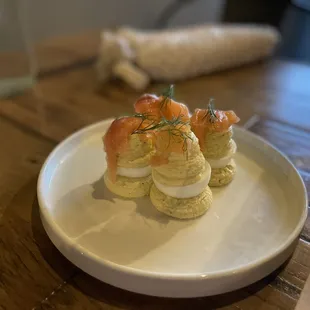 an appetizer on a plate