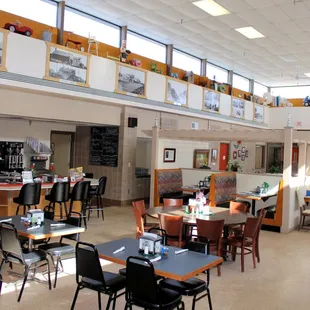 the interior of the restaurant