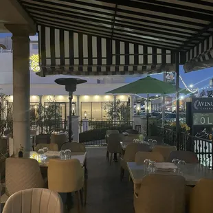 Outdoor seating