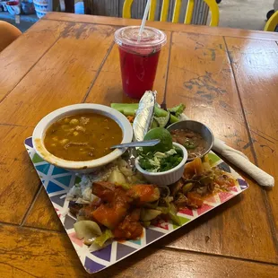 Breakfast!!! I chose the surprise platter!! So good!