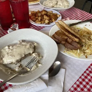 Country fried steak breakfast
