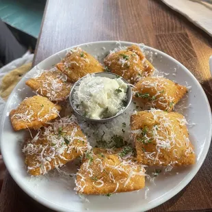 Crispy ravioli