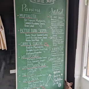 A menu of the creative offerings available.