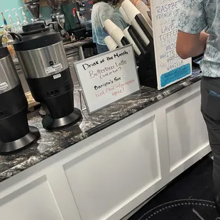 customers at the counter