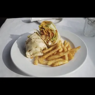 Buffalo chicken wrap