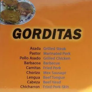 chicken wings and fried chicken, menu