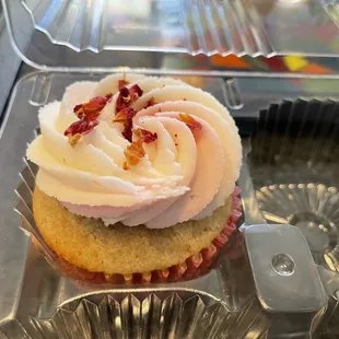 Raspberry Rose Cupcake