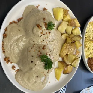 The Midwest biscuits and gravy