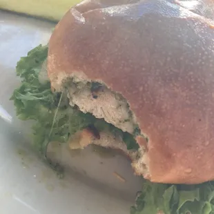 Grilled Chicken Pesto Sandwich
