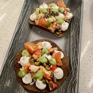 Lobster and Burrata Tostadas