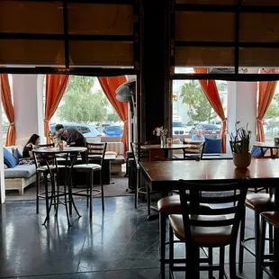 From the bar looking to the east patio