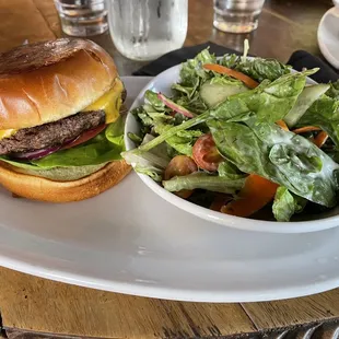 Cheeseburger &amp; Salad!