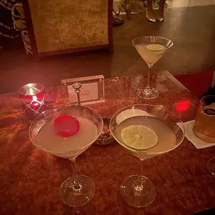 Lychee rose martini and margarita martini