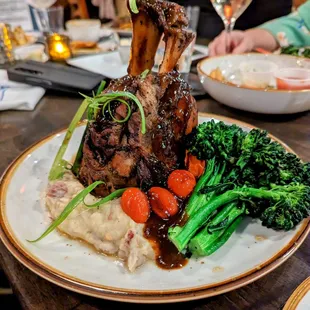 Osso bucco, sadly under seasoned.