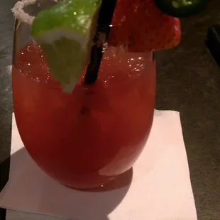 Strawberry Jalapeno Margarita