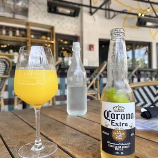 Mimosa and corona