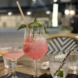 L-R | Cosmopolitan, Mojito and Tito's