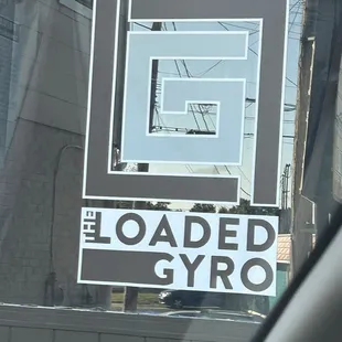 Logo on front window