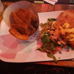 Po boy, bbq chips