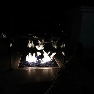 Just kicking back enjoy the brisk beautiful night by the warm fire. Quite lovely.