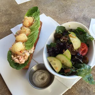 Maine Lobster "Rock N' Roll" dish + side salad