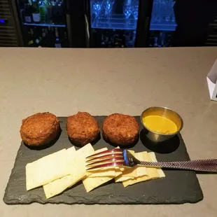 Coddies and Saltines appetizer $8