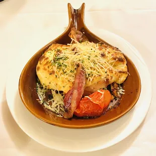 Split portion of the Hot Brown