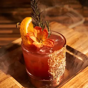 Start your weekend off right with our California Dreaming smoked tequila cocktail.