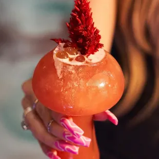 Trippy Hippy mezcal cocktail