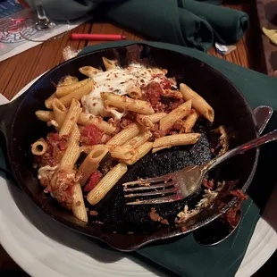 skillet penne the flavors on the skillet Penne were perfect just enough spice, but not too hot.