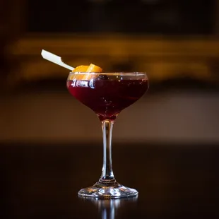 Our barrel aged Manhattan