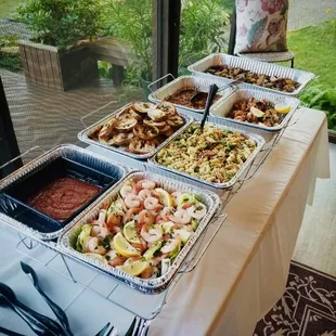 First catering spread for 50th Birthday party!