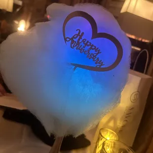 Cotton candy anniversary statue really nice