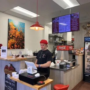 Just a view of where you order. There is inside seating, and a patio also.