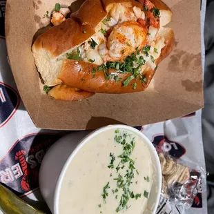 The Naked Lobster Roll, New England Clam Chowder