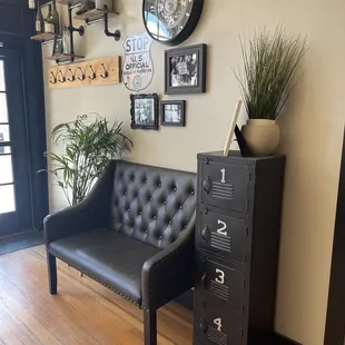 Seating/waiting area at entry