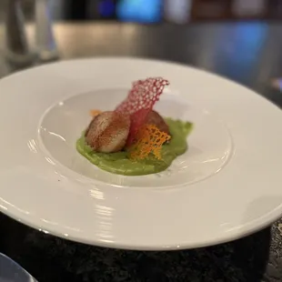 Pan seared scallops