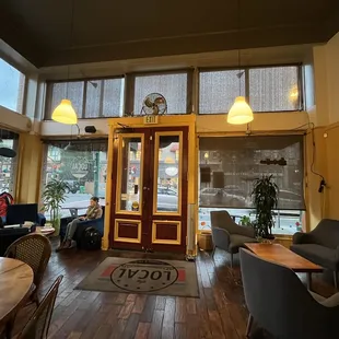 Couch chairs available by the windows :)