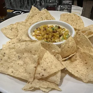 Queso with corn