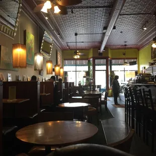 the interior of a restaurant