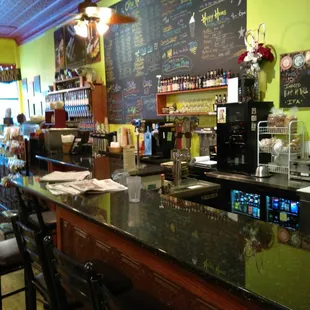 The counter/bar.