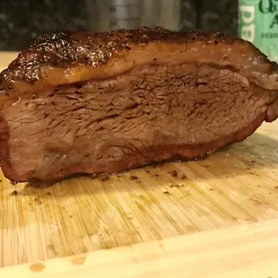 Picanha slow-smoked like brisket.