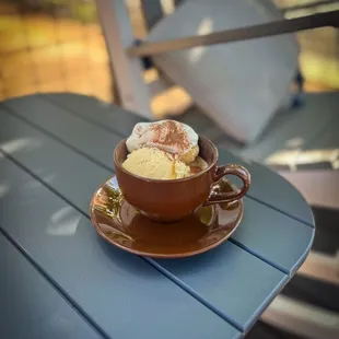 The Local Café's Affogato. Espresso over vanilla ice cream, delicious!