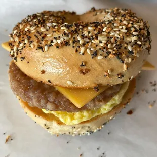 a bagel sandwich