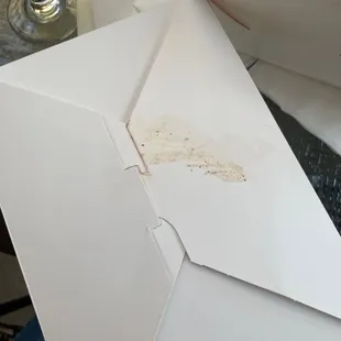 The container our food came in.