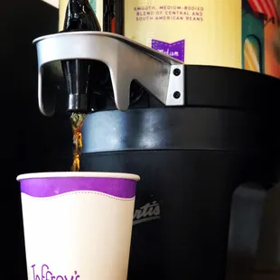 We have rotating coffee blends all from Joffrey's